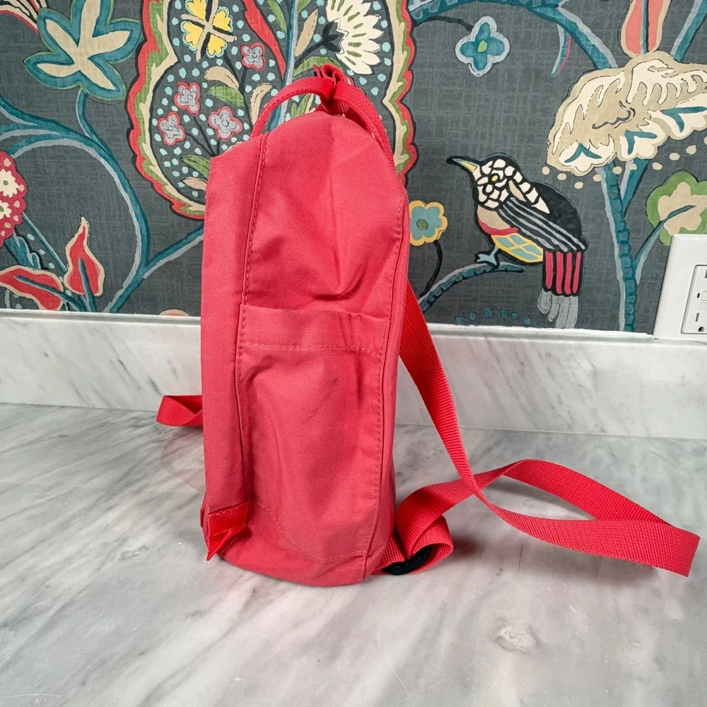 Fjallraven Kanken Mini Backpack Pink Vinylon F Small Daypack 23510 12x9x5 READ